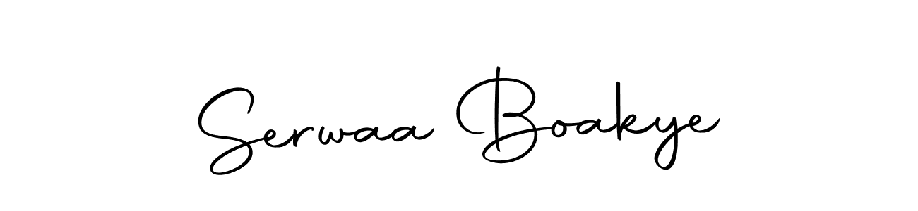 The best way (Autography-DOLnW) to make a short signature is to pick only two or three words in your name. The name Serwaa Boakye include a total of six letters. For converting this name. Serwaa Boakye signature style 10 images and pictures png