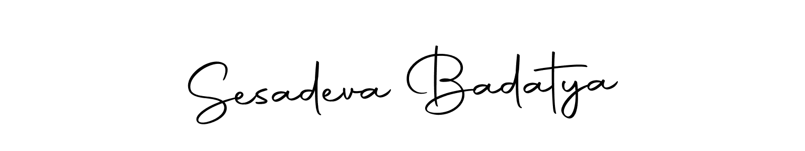 Make a beautiful signature design for name Sesadeva Badatya. With this signature (Autography-DOLnW) style, you can create a handwritten signature for free. Sesadeva Badatya signature style 10 images and pictures png