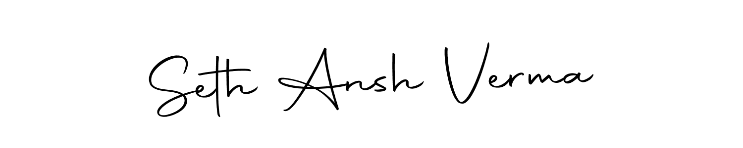 You can use this online signature creator to create a handwritten signature for the name Seth Ansh Verma. This is the best online autograph maker. Seth Ansh Verma signature style 10 images and pictures png