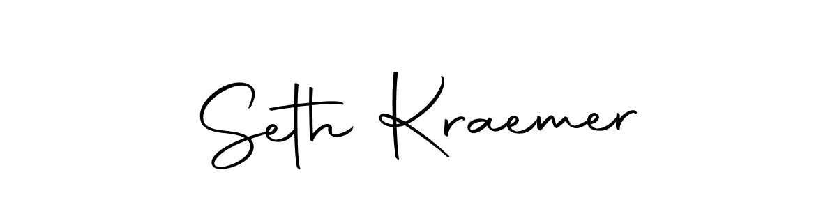 How to make Seth Kraemer name signature. Use Autography-DOLnW style for creating short signs online. This is the latest handwritten sign. Seth Kraemer signature style 10 images and pictures png