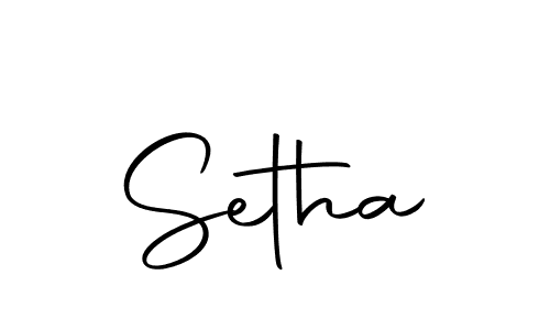 The best way (Autography-DOLnW) to make a short signature is to pick only two or three words in your name. The name Setha include a total of six letters. For converting this name. Setha signature style 10 images and pictures png