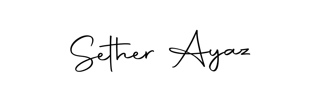 How to make Sether Ayaz signature? Autography-DOLnW is a professional autograph style. Create handwritten signature for Sether Ayaz name. Sether Ayaz signature style 10 images and pictures png