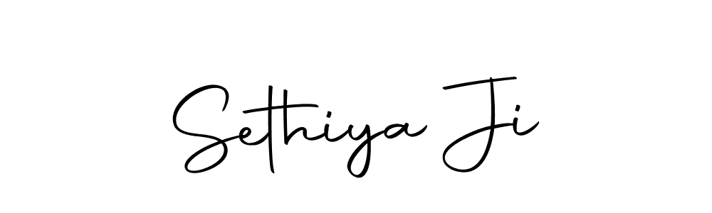 Also we have Sethiya Ji name is the best signature style. Create professional handwritten signature collection using Autography-DOLnW autograph style. Sethiya Ji signature style 10 images and pictures png