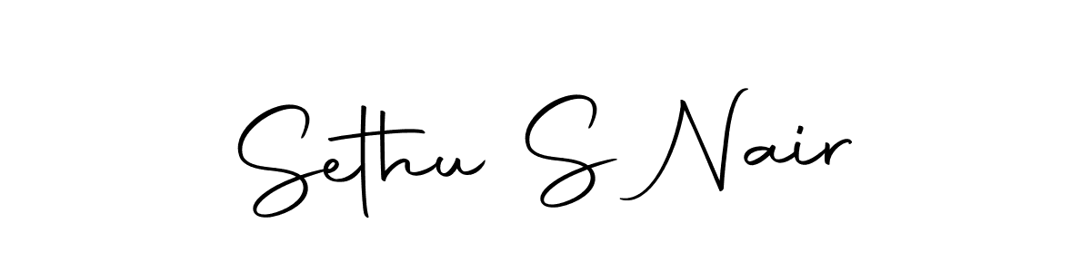 Sethu S Nair stylish signature style. Best Handwritten Sign (Autography-DOLnW) for my name. Handwritten Signature Collection Ideas for my name Sethu S Nair. Sethu S Nair signature style 10 images and pictures png