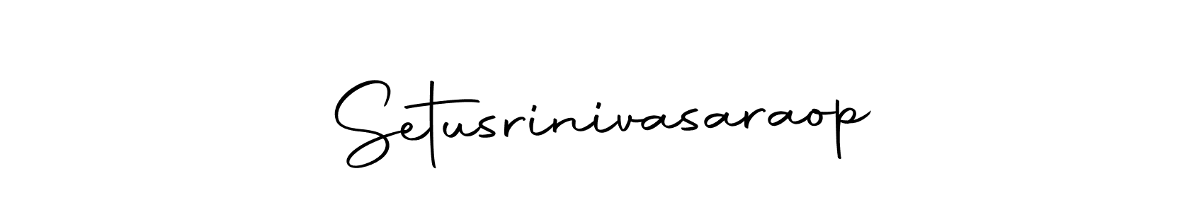 Design your own signature with our free online signature maker. With this signature software, you can create a handwritten (Autography-DOLnW) signature for name Setusrinivasaraop. Setusrinivasaraop signature style 10 images and pictures png