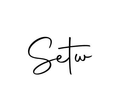 How to make Setw signature? Autography-DOLnW is a professional autograph style. Create handwritten signature for Setw name. Setw signature style 10 images and pictures png