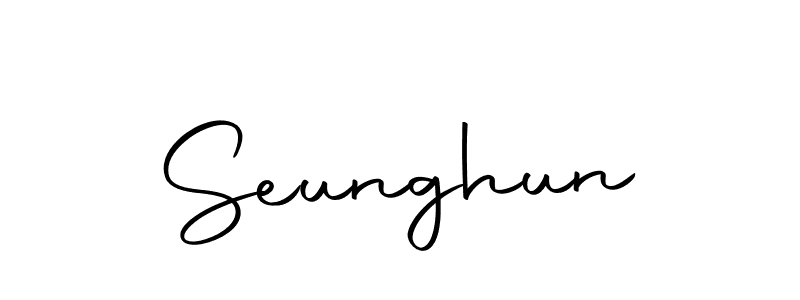 if you are searching for the best signature style for your name Seunghun. so please give up your signature search. here we have designed multiple signature styles  using Autography-DOLnW. Seunghun signature style 10 images and pictures png