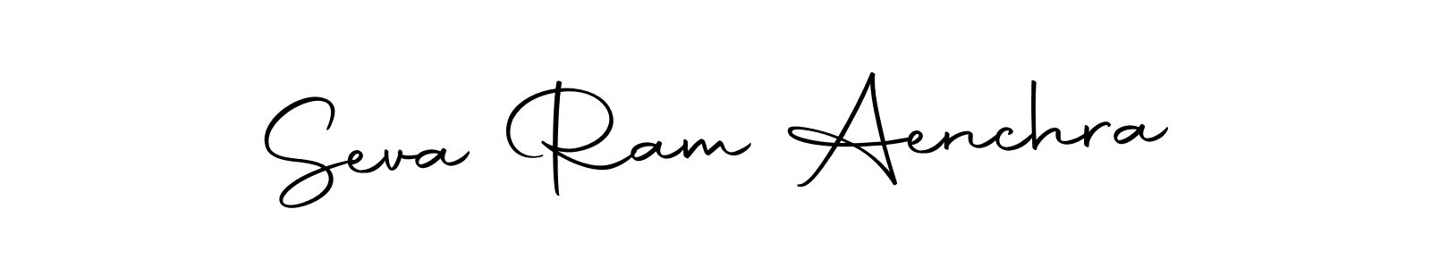 How to make Seva Ram Aenchra name signature. Use Autography-DOLnW style for creating short signs online. This is the latest handwritten sign. Seva Ram Aenchra signature style 10 images and pictures png