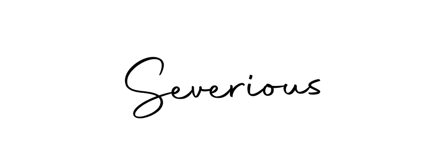 Create a beautiful signature design for name Severious. With this signature (Autography-DOLnW) fonts, you can make a handwritten signature for free. Severious signature style 10 images and pictures png