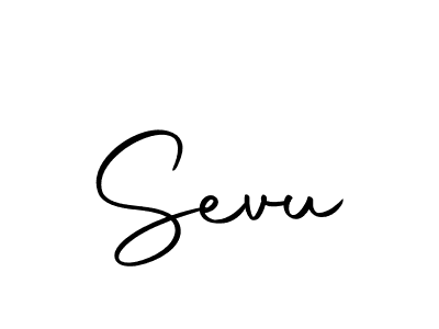 Design your own signature with our free online signature maker. With this signature software, you can create a handwritten (Autography-DOLnW) signature for name Sevu. Sevu signature style 10 images and pictures png