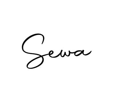 Design your own signature with our free online signature maker. With this signature software, you can create a handwritten (Autography-DOLnW) signature for name Sewa. Sewa signature style 10 images and pictures png