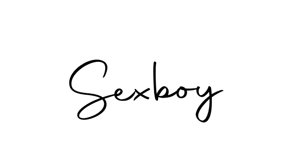 Use a signature maker to create a handwritten signature online. With this signature software, you can design (Autography-DOLnW) your own signature for name Sexboy. Sexboy signature style 10 images and pictures png