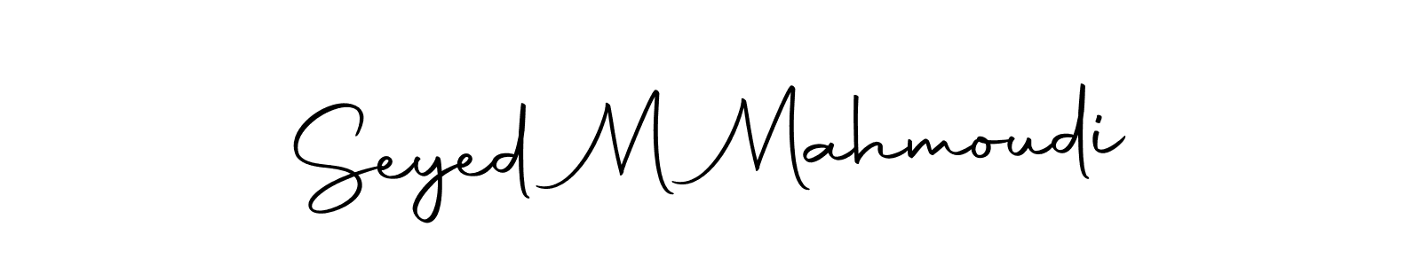 It looks lik you need a new signature style for name Seyed M Mahmoudi. Design unique handwritten (Autography-DOLnW) signature with our free signature maker in just a few clicks. Seyed M Mahmoudi signature style 10 images and pictures png