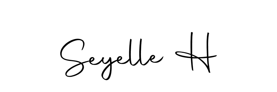 Design your own signature with our free online signature maker. With this signature software, you can create a handwritten (Autography-DOLnW) signature for name Seyelle H. Seyelle H signature style 10 images and pictures png