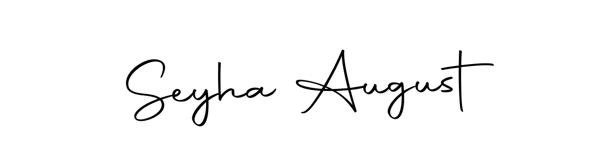 You should practise on your own different ways (Autography-DOLnW) to write your name (Seyha August) in signature. don't let someone else do it for you. Seyha August signature style 10 images and pictures png