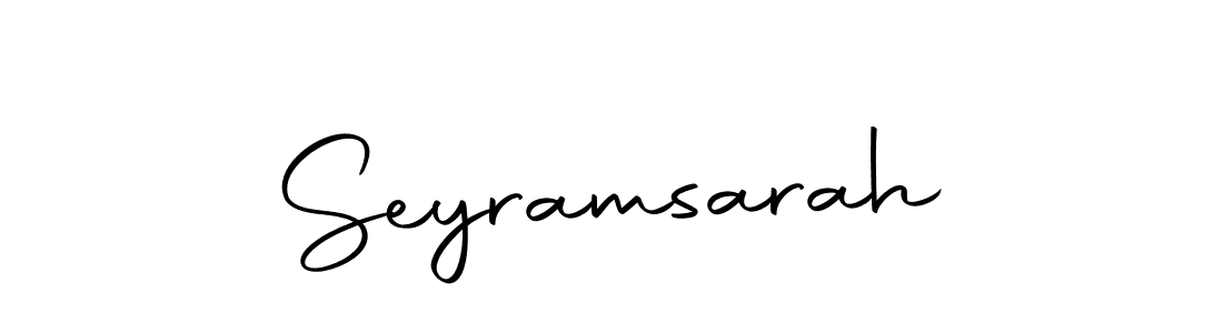 You should practise on your own different ways (Autography-DOLnW) to write your name (Seyramsarah) in signature. don't let someone else do it for you. Seyramsarah signature style 10 images and pictures png