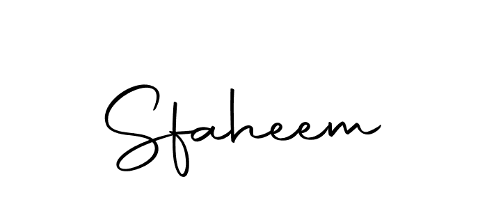 Create a beautiful signature design for name Sfaheem. With this signature (Autography-DOLnW) fonts, you can make a handwritten signature for free. Sfaheem signature style 10 images and pictures png