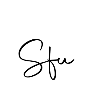 Design your own signature with our free online signature maker. With this signature software, you can create a handwritten (Autography-DOLnW) signature for name Sfu. Sfu signature style 10 images and pictures png