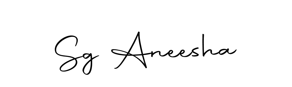 Use a signature maker to create a handwritten signature online. With this signature software, you can design (Autography-DOLnW) your own signature for name Sg Aneesha. Sg Aneesha signature style 10 images and pictures png