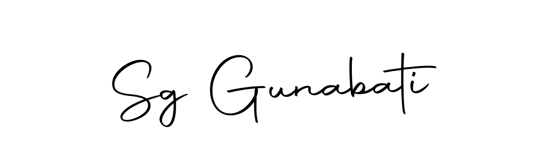 Make a short Sg Gunabati signature style. Manage your documents anywhere anytime using Autography-DOLnW. Create and add eSignatures, submit forms, share and send files easily. Sg Gunabati signature style 10 images and pictures png