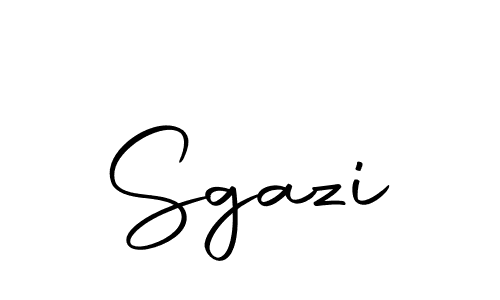 Create a beautiful signature design for name Sgazi. With this signature (Autography-DOLnW) fonts, you can make a handwritten signature for free. Sgazi signature style 10 images and pictures png
