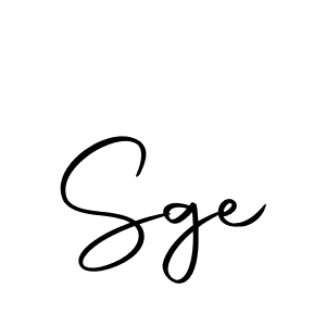 Use a signature maker to create a handwritten signature online. With this signature software, you can design (Autography-DOLnW) your own signature for name Sge. Sge signature style 10 images and pictures png
