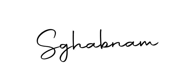 The best way (Autography-DOLnW) to make a short signature is to pick only two or three words in your name. The name Sghabnam include a total of six letters. For converting this name. Sghabnam signature style 10 images and pictures png
