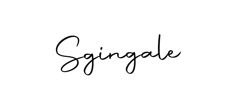 Create a beautiful signature design for name Sgingale. With this signature (Autography-DOLnW) fonts, you can make a handwritten signature for free. Sgingale signature style 10 images and pictures png