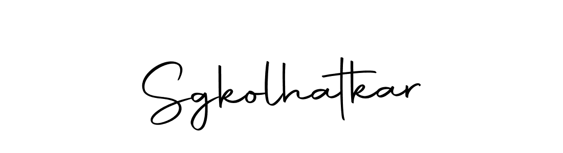 Use a signature maker to create a handwritten signature online. With this signature software, you can design (Autography-DOLnW) your own signature for name Sgkolhatkar. Sgkolhatkar signature style 10 images and pictures png