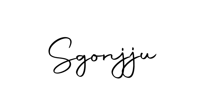 You should practise on your own different ways (Autography-DOLnW) to write your name (Sgonjju) in signature. don't let someone else do it for you. Sgonjju signature style 10 images and pictures png