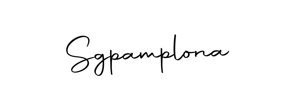 Design your own signature with our free online signature maker. With this signature software, you can create a handwritten (Autography-DOLnW) signature for name Sgpamplona. Sgpamplona signature style 10 images and pictures png