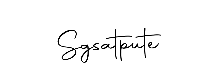 Design your own signature with our free online signature maker. With this signature software, you can create a handwritten (Autography-DOLnW) signature for name Sgsatpute. Sgsatpute signature style 10 images and pictures png