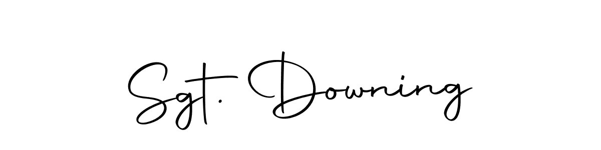 You should practise on your own different ways (Autography-DOLnW) to write your name (Sgt. Downing) in signature. don't let someone else do it for you. Sgt. Downing signature style 10 images and pictures png