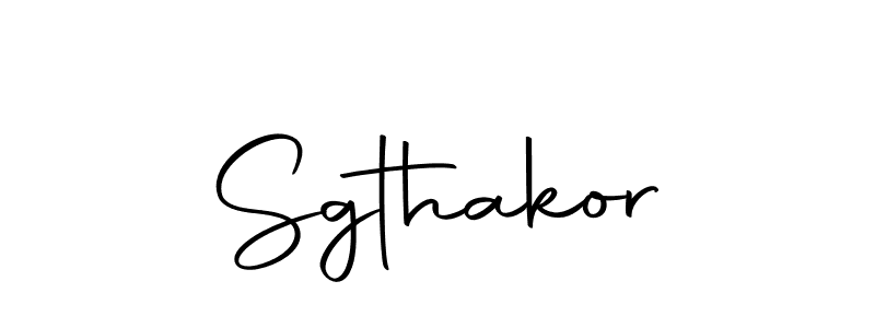 Design your own signature with our free online signature maker. With this signature software, you can create a handwritten (Autography-DOLnW) signature for name Sgthakor. Sgthakor signature style 10 images and pictures png