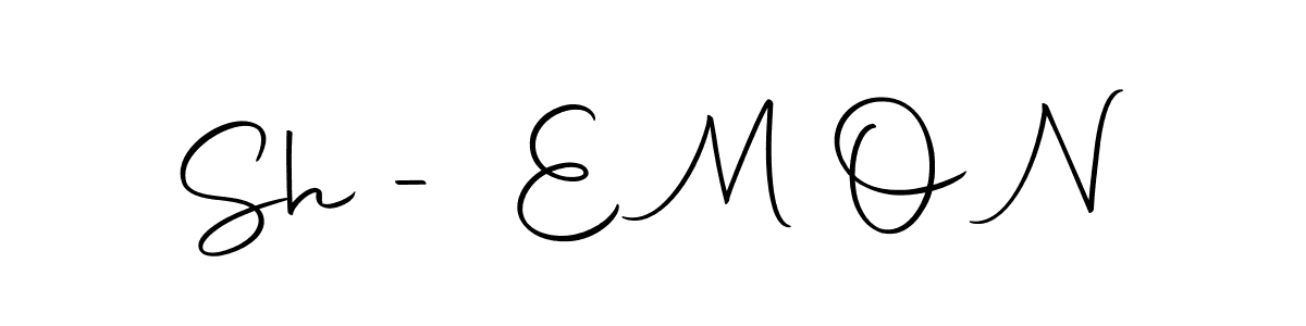 Make a beautiful signature design for name Sh - E M O N. Use this online signature maker to create a handwritten signature for free. Sh - E M O N signature style 10 images and pictures png