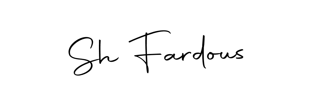 Design your own signature with our free online signature maker. With this signature software, you can create a handwritten (Autography-DOLnW) signature for name Sh Fardous. Sh Fardous signature style 10 images and pictures png