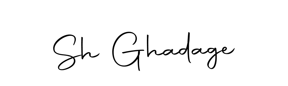 Use a signature maker to create a handwritten signature online. With this signature software, you can design (Autography-DOLnW) your own signature for name Sh Ghadage. Sh Ghadage signature style 10 images and pictures png