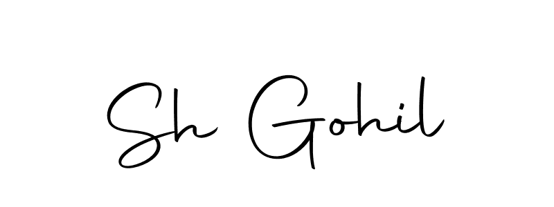 Make a beautiful signature design for name Sh Gohil. With this signature (Autography-DOLnW) style, you can create a handwritten signature for free. Sh Gohil signature style 10 images and pictures png