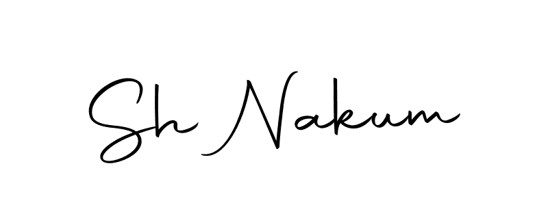 How to make Sh Nakum name signature. Use Autography-DOLnW style for creating short signs online. This is the latest handwritten sign. Sh Nakum signature style 10 images and pictures png