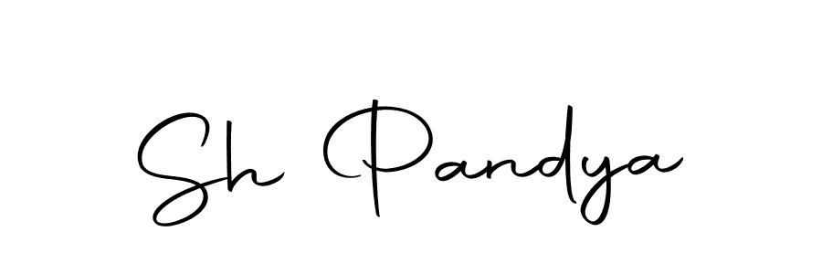 Sh Pandya stylish signature style. Best Handwritten Sign (Autography-DOLnW) for my name. Handwritten Signature Collection Ideas for my name Sh Pandya. Sh Pandya signature style 10 images and pictures png