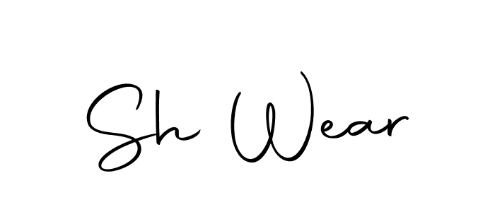 You should practise on your own different ways (Autography-DOLnW) to write your name (Sh Wear) in signature. don't let someone else do it for you. Sh Wear signature style 10 images and pictures png