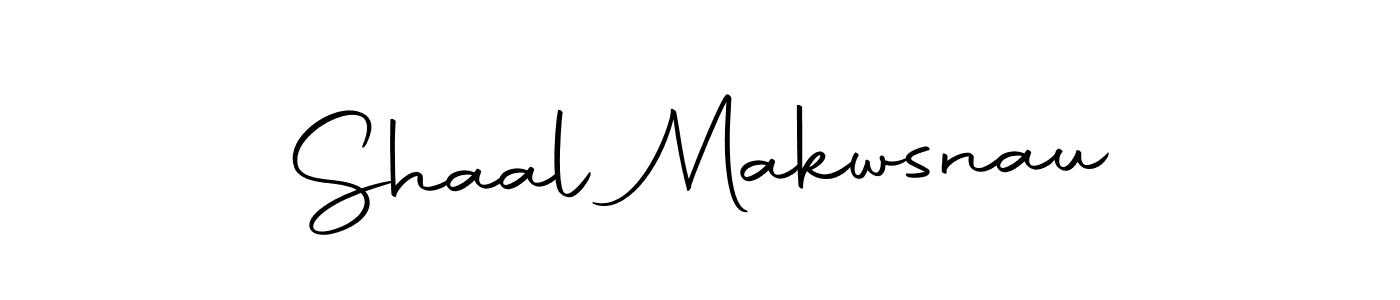 Make a beautiful signature design for name Shaal Makwsnau. With this signature (Autography-DOLnW) style, you can create a handwritten signature for free. Shaal Makwsnau signature style 10 images and pictures png