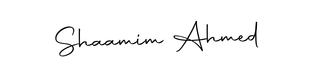 Design your own signature with our free online signature maker. With this signature software, you can create a handwritten (Autography-DOLnW) signature for name Shaamim Ahmed. Shaamim Ahmed signature style 10 images and pictures png