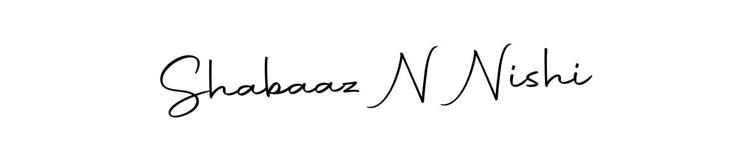 Make a beautiful signature design for name Shabaaz N Nishi. With this signature (Autography-DOLnW) style, you can create a handwritten signature for free. Shabaaz N Nishi signature style 10 images and pictures png