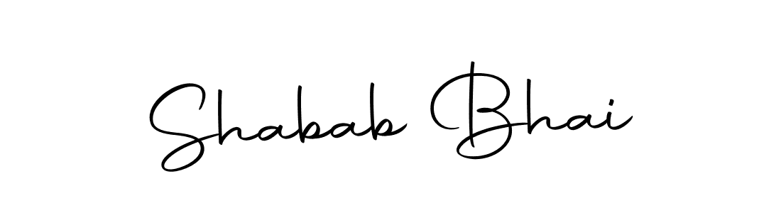 Make a beautiful signature design for name Shabab Bhai. Use this online signature maker to create a handwritten signature for free. Shabab Bhai signature style 10 images and pictures png