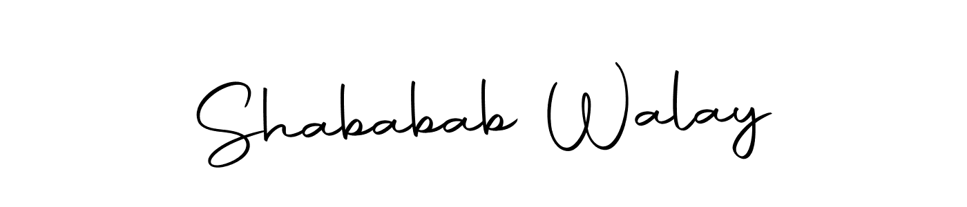 Design your own signature with our free online signature maker. With this signature software, you can create a handwritten (Autography-DOLnW) signature for name Shababab Walay. Shababab Walay signature style 10 images and pictures png