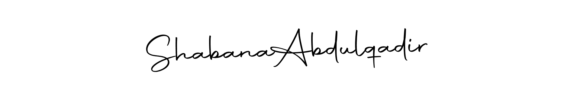 You can use this online signature creator to create a handwritten signature for the name Shabana  Abdulqadir. This is the best online autograph maker. Shabana  Abdulqadir signature style 10 images and pictures png