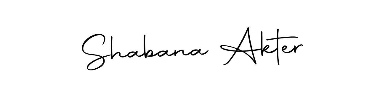 How to make Shabana Akter name signature. Use Autography-DOLnW style for creating short signs online. This is the latest handwritten sign. Shabana Akter signature style 10 images and pictures png