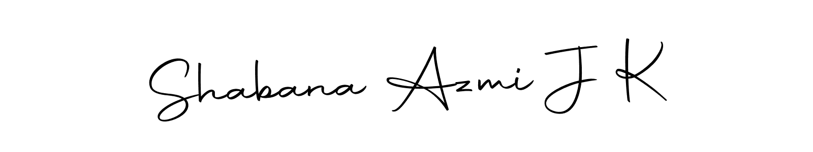 Use a signature maker to create a handwritten signature online. With this signature software, you can design (Autography-DOLnW) your own signature for name Shabana Azmi J K. Shabana Azmi J K signature style 10 images and pictures png