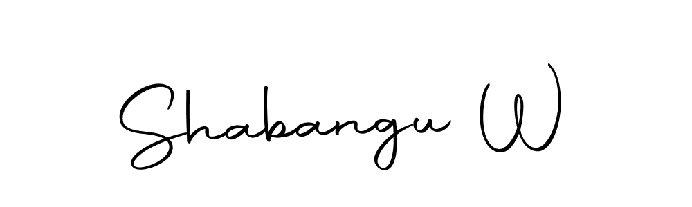 You should practise on your own different ways (Autography-DOLnW) to write your name (Shabangu W) in signature. don't let someone else do it for you. Shabangu W signature style 10 images and pictures png